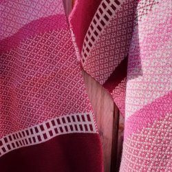 Jaquard Strikket �kologisk H�ndkl�de Berry R�d/Bordeaux
