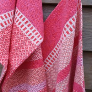 Jaquard Strikket �kologisk H�ndkl�de Flamingo