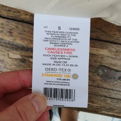 Pudefyld til Pudebetrk 50 x 50 cm