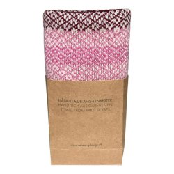 Jaquard Strikket �kologisk H�ndkl�de Berry R�d/Bordeaux