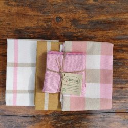 Viskestykke Mix Rosa/Pecan