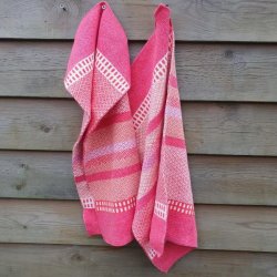 Jaquard Strikket �kologisk H�ndkl�de Flamingo