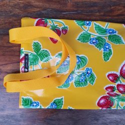 praktisk og smuk elcykelbatteritaske i voksdug