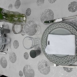 Rund julevoksdug 139 cm S�lv Kugler