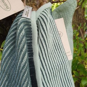 Ribstrikket Karklud og Spaklud Petrol