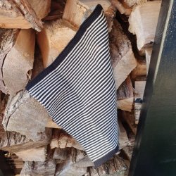 Karklude Stribede Sorte - 2 stk