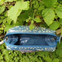 Toilettaske Petrol Bl� - Au Maison
