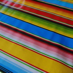 Regnbue Multikul�r Stribet Mexicansk Voksdug
