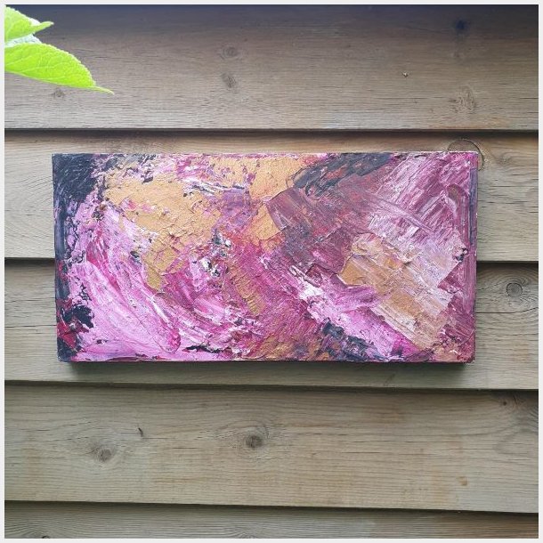 Omfavnelse Maleri 20 x 40 cm