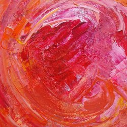 Appel Love Maleri 40 x 40 cm