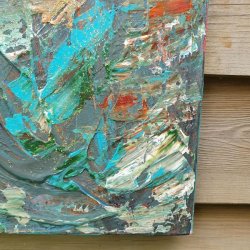 Ocean Maleri 25 x 50 cm