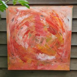 Lysglimt Maleri  60 x 60 cm