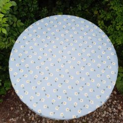 Rund voksdug med elastik 60 cm Marguerit