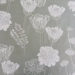 Rund tekstildug Grn Salvie - Elastik 60 cm - OUTLET