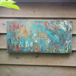 Ocean Maleri 25 x 50 cm