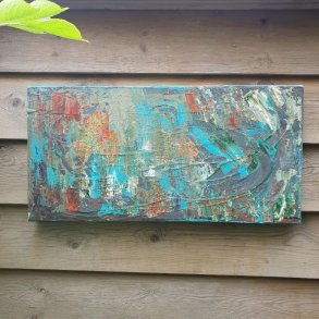 Ocean Maleri 25 x 50 cm