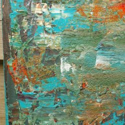 Ocean Maleri 25 x 50 cm