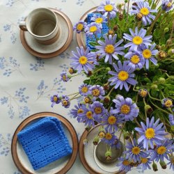 Au Maison Voksdug Alberte French Blue 140 cm