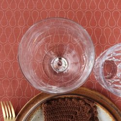 Rund voksdug 140 cm Odine Stvet Rosa Au Maison