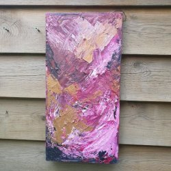 Omfavnelse Maleri 20 x 40 cm