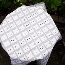 Rund voksdug 140 cm Katte