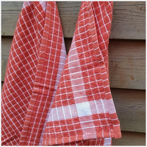 rust orange frotte viskestykker