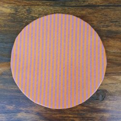 Rund Voksdug Diagonalt Orange og Lilla Strib Au Maison 140 cm