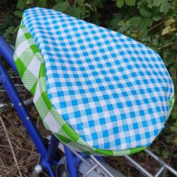 Cykelsadelovertrk Margit Bl/Grn Ternet