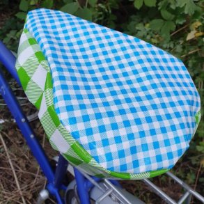 Cykelsadelovertrk Margit Bl/Grn Ternet