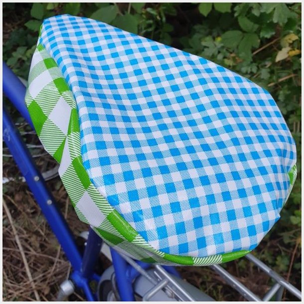 Cykelsadelovertrk Margit Bl/Grn Ternet