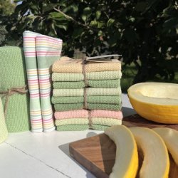 Solwang Viskestykke Papaya - Gr�n og Pastel �kologisk