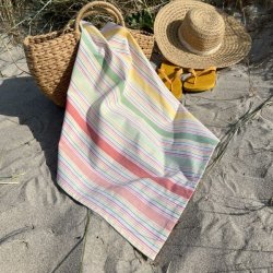 Solwang Viskestykke Papaya - Grn og Pastel kotex