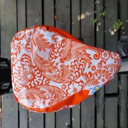 Cykelsadelovertrk Margit Orange Mix