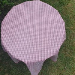 Rund voksdug 139 cm Rd Pepita Tern