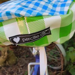 Cykelsadelovertrk Margit Bl/Grn Ternet