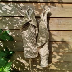 Ribstrikket H�ndkl�de i Oliven