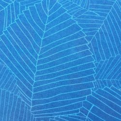 Rund Petrol Tekstildug med Orange Bnd 127 cm