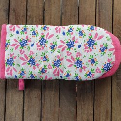 Grillhandsker Pink Blomster