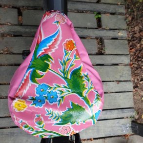 cykelsadelovertrk i pink nuancer