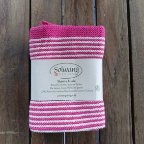 Karklude �kologiske Stribede Pink - 2 stk
