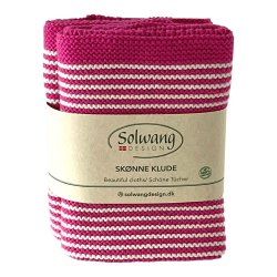 Karklude �kologiske Stribede Pink - 2 stk