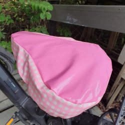 Cykelsadelovertr�k Margit Pink med Tern