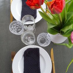 fine sm� prikker p� den sk�nne voksdug