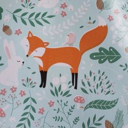 B�rnevoksdug med Skovdyr