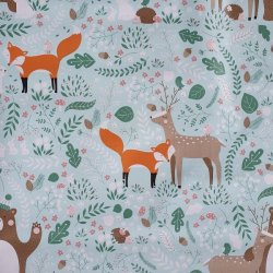 B�rnevoksdug med Skovdyr