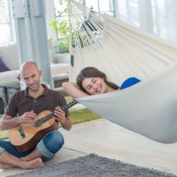 Modesta Latte kologisk Single Hngekje