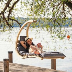 Swing Lounger Hngestol Antrasit