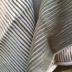 strikkede karklude i oliven