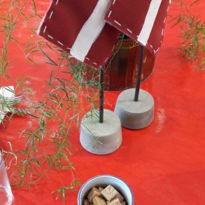 Rd Ensfarvet Voksdug 140 cm