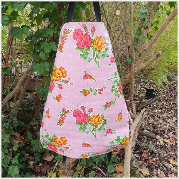 Forklde i Voksdug Rosa Blomster